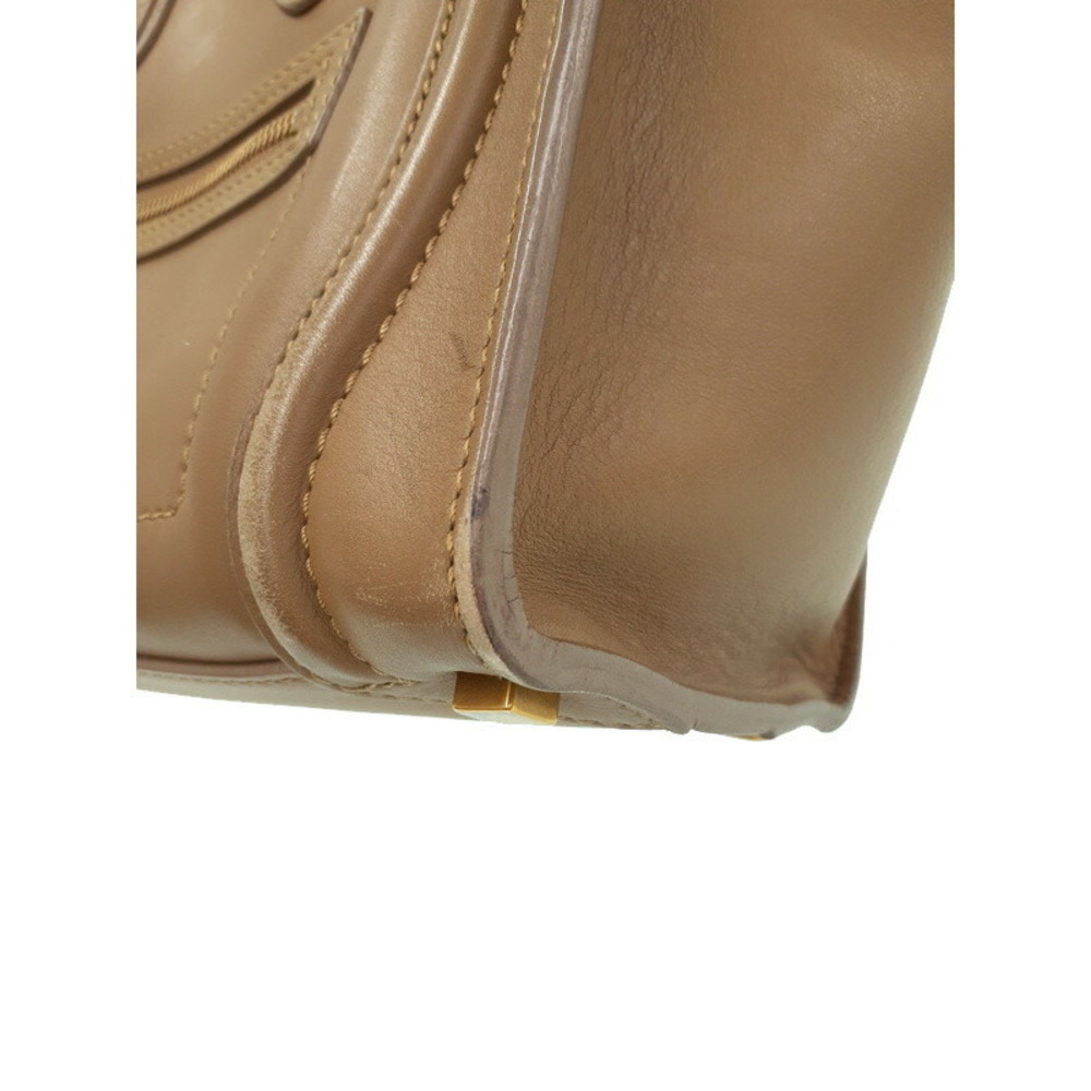 Celine Shopper Tote Shoulder Leather Calfskin Handbag - Picture 4 of 9